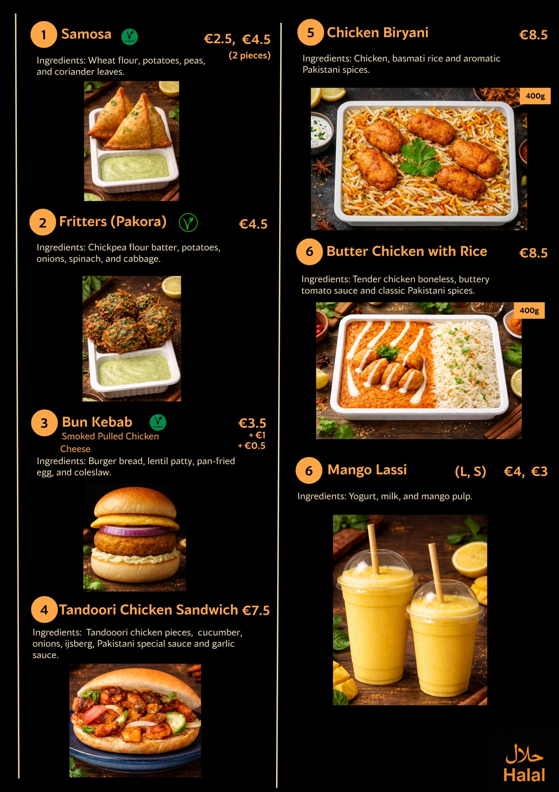 Recipes by Sahar Menu